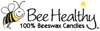 Bee healthy 100% beeswax candles.