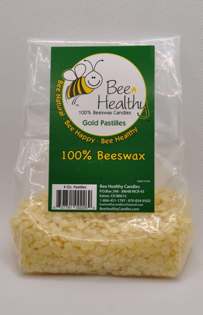 Package of Bee Healthy beeswax pastilles.